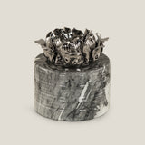 Blossom Grey & Silver Marble Vase