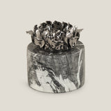 Blossom Grey & Silver Marble Vase