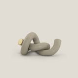 Knotted Beige Ceramic Abstract Decor