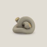 Knotted Beige Ceramic Abstract Decor