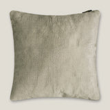 Gaza Light Grey Velvet Euro Cover