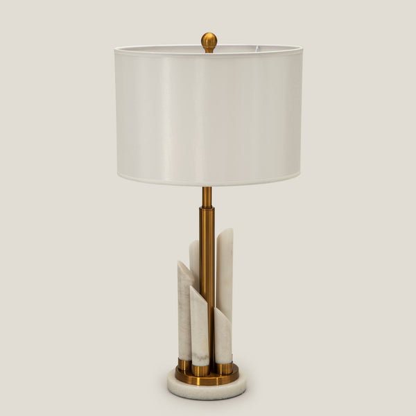 Modern White Marble Table Lamp