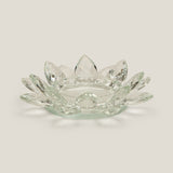 Edelweiss Grey Crystal Candle Holder