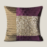 Gaia Quilted Purple & Grey Euro Cover