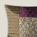 Gaia Quilted Purple & Grey Euro Cover