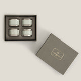 Beaded Band Aqua Napkin Ring Set