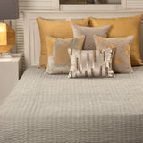 Kavala Grey Cotton Bedspread