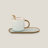 Versus Blue & Pink Tea Saucer Set