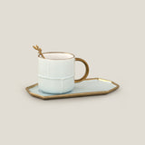 Versus Blue & Pink Tea Saucer Set