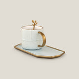 Versus Blue & Pink Tea Saucer Set