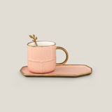 Versus Blue & Pink Tea Saucer Set