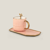 Versus Blue & Pink Tea Saucer Set