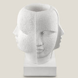 Auguste White Resin Planter