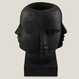 Auguste Black Resin Planter