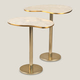 Audrey White & Gold Nest of Tables