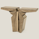 Phoenix Brown Mirror Console Table