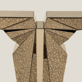 Phoenix Brown Mirror Console Table