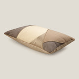 Aoki Beige & Brown Cushion Cover