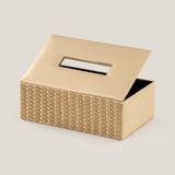Ikigai Beige & Gold Tissue Box