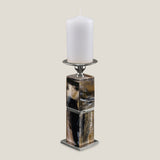 Tuscon Resin & Brass Candle Holder S