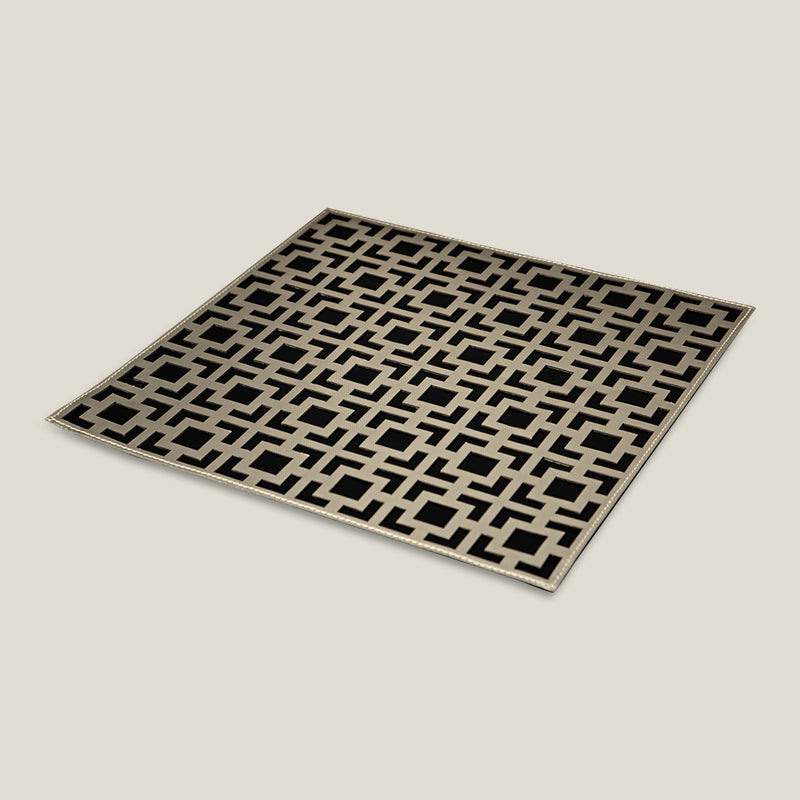 Bien Faux Leather Reversible Gold & Silver Placemat