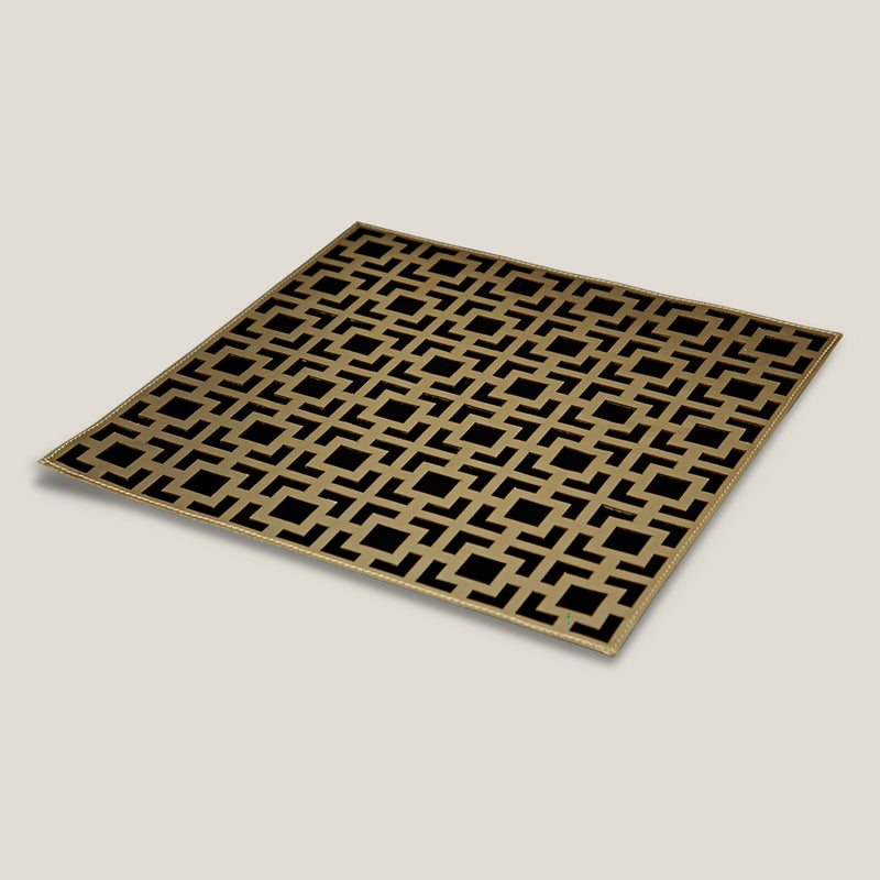 Bien Faux Leather Reversible Gold & Silver Placemat