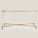 New York  Gold & Steel Console Table