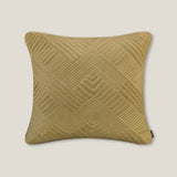 Spumo Yellow Cotton Velvet Cushion Cover