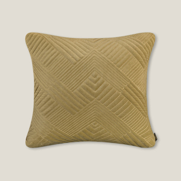 Spumo Yellow Cotton Velvet Cushion Cover