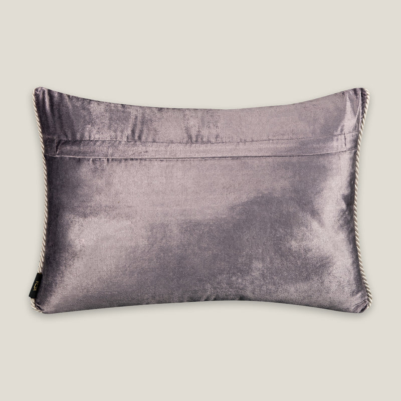 Caer Purple Velvet Cushion Cover