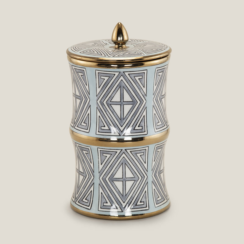 Sakai Blue & Gold Ceramic Decor Jar