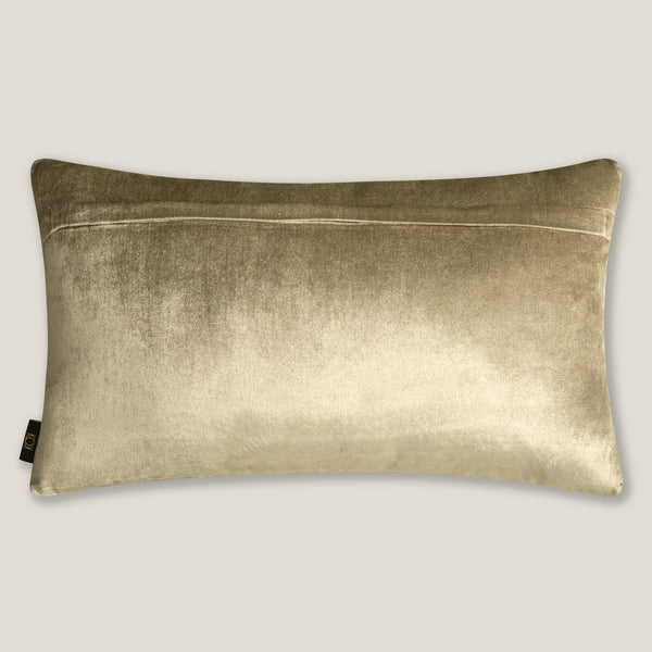 Arcus Gold & Beige Velvet Cushion Cover