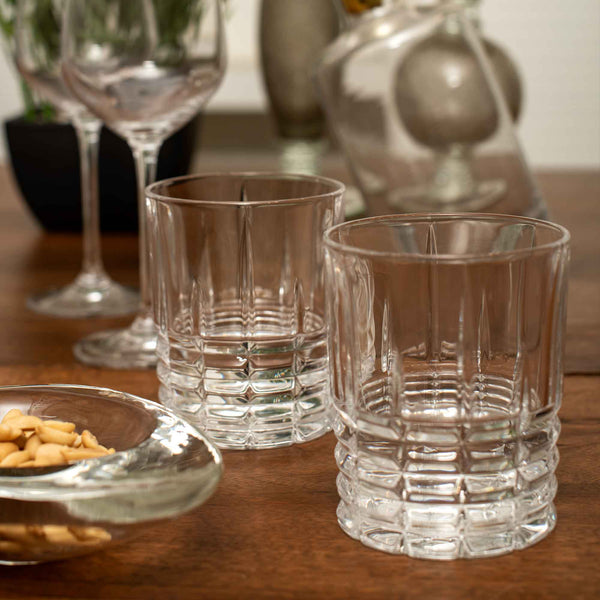 Perfect Serve Crystal Whiskey Glass Set Of 6