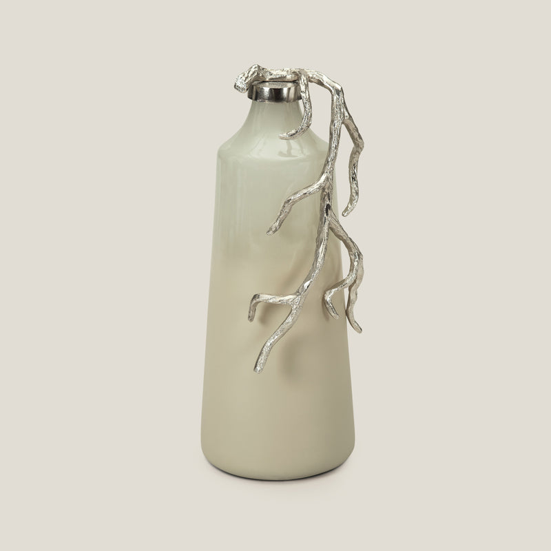 Virga Taupe Decor Jar L