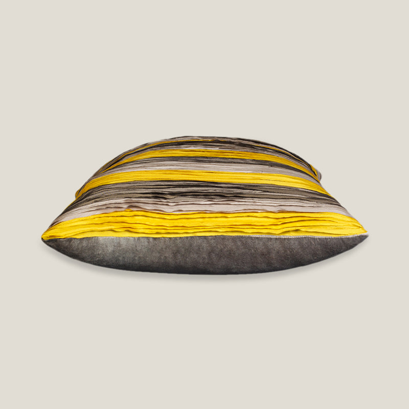 Ray Yellow & Grey Cushion Cover