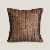 Coral-Grey textured Cushion Cover