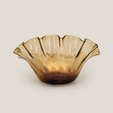 Concha Amber Glass Decor Bowl