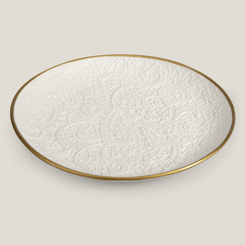 Chantilly White Decor Platter