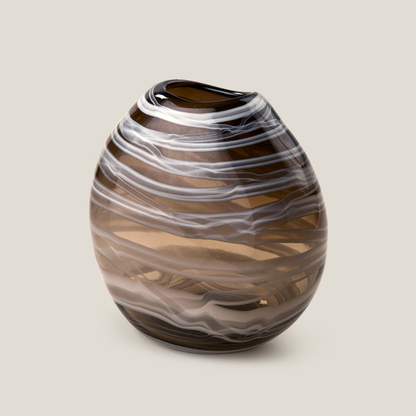 Cluma Brown Tall Glass Vase