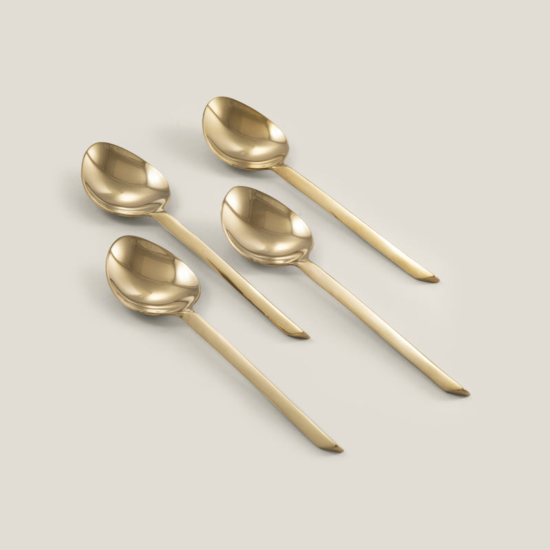Trium Gold Tea Spoon Set Of 4