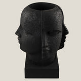 Auguste Black Resin Planter
