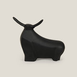 Botero Bull Sculpture - Black