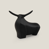 Botero Bull Sculpture - Black