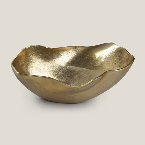 Uneven Gold Decor Bowl