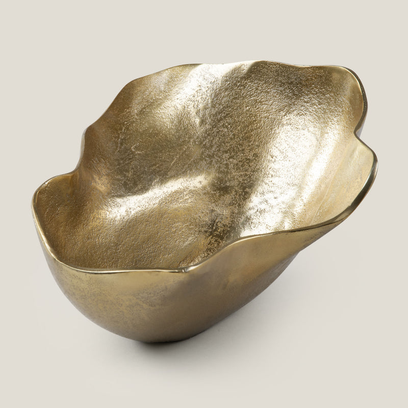 Uneven Gold Decor Bowl