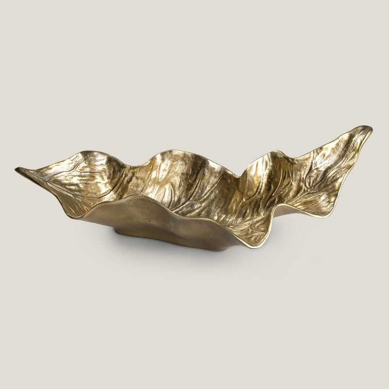 Folium Gold Decor Platter