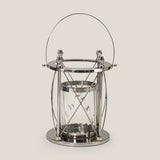 Pietro Nickel Glass Lantern S