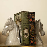 Horse Marfil Bookends Grey