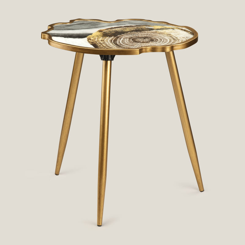 Sapwood Gold Side Table