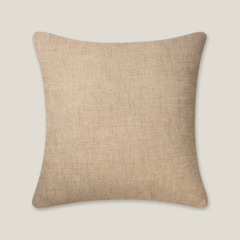 Emiko Beige Linen Cushion Cover